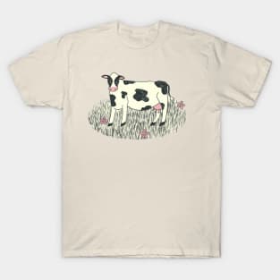 Cow with Flowers T-Shirt